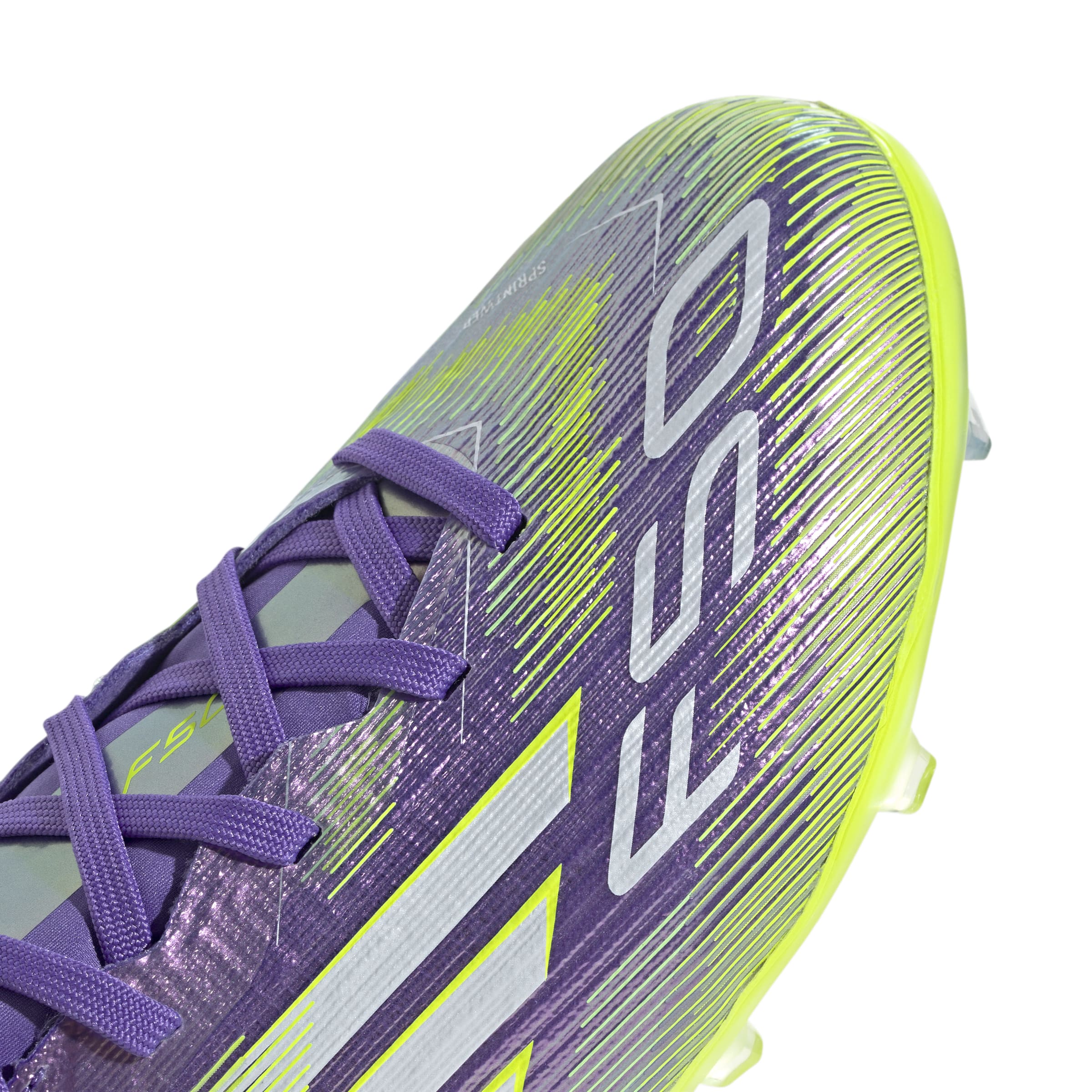 F50 ELITE Firm Ground Football Boots Kids Purple Rush / Ftwr White / Lucid Lemon / 4 F50 ELITE Firm Ground Football Boots Kids Purple Rush / Ftwr White / Lucid Lemon / 4