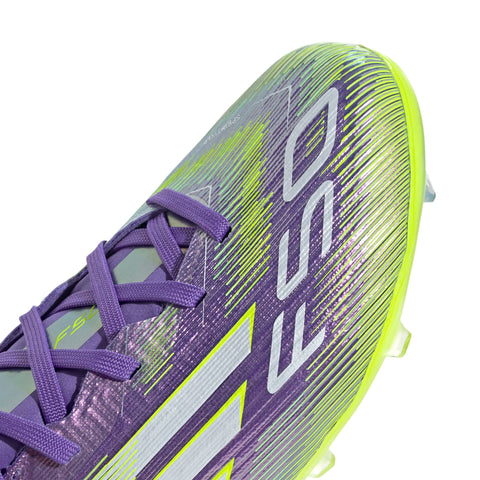F50 ELITE Firm Ground Football Boots Kids Purple Rush / Ftwr White / Lucid Lemon / 4 F50 ELITE Firm Ground Football Boots Kids Purple Rush / Ftwr White / Lucid Lemon / 4