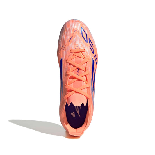 F50 ELITE Firm Ground Football Boots Kids Beam Orange / Lucid Blue / Ftwr White / 4