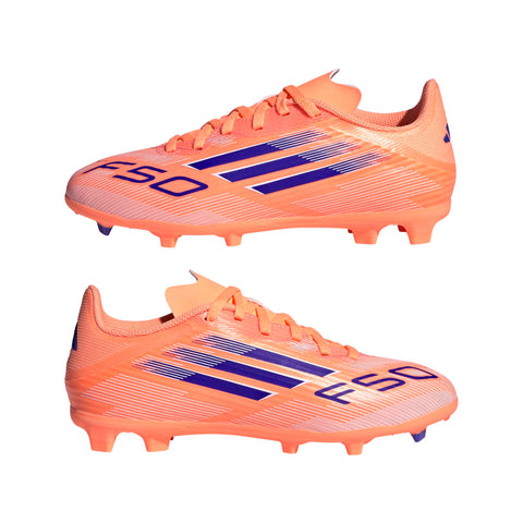 F50 LEAGUE Firm Ground / Multi Ground Football Boots Kids Beam Orange / Lucid Blue / Ftwr White / 3 F50 LEAGUE Firm Ground / Multi Ground Football Boots Kids Beam Orange / Lucid Blue / Ftwr White / 3