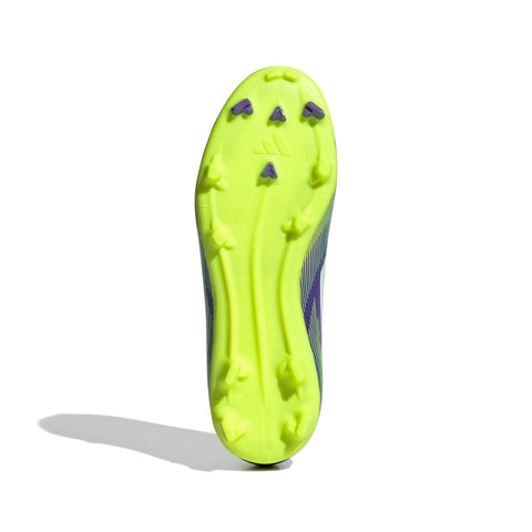 F50 LEAGUE Firm Ground / Multi Ground Football Boots Kids Purple Rush / Ftwr White / Lucid Lemon / 3 F50 LEAGUE Firm Ground / Multi Ground Football Boots Kids Purple Rush / Ftwr White / Lucid Lemon / 3