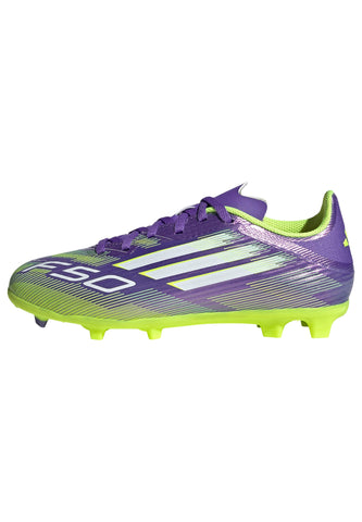 F50 LEAGUE Firm Ground / Multi Ground Football Boots Kids Purple Rush / Ftwr White / Lucid Lemon / 3 F50 LEAGUE Firm Ground / Multi Ground Football Boots Kids Purple Rush / Ftwr White / Lucid Lemon / 3