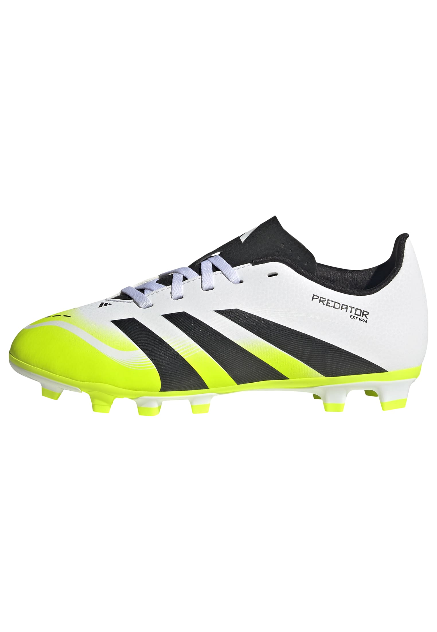PREDATOR CLUB Firm Ground/Multi Ground Football Boots Kids Ftwr White / Core Black / Lucid Lemon / 1 PREDATOR CLUB Firm Ground/Multi Ground Football Boots Kids Ftwr White / Core Black / Lucid Lemon / 1