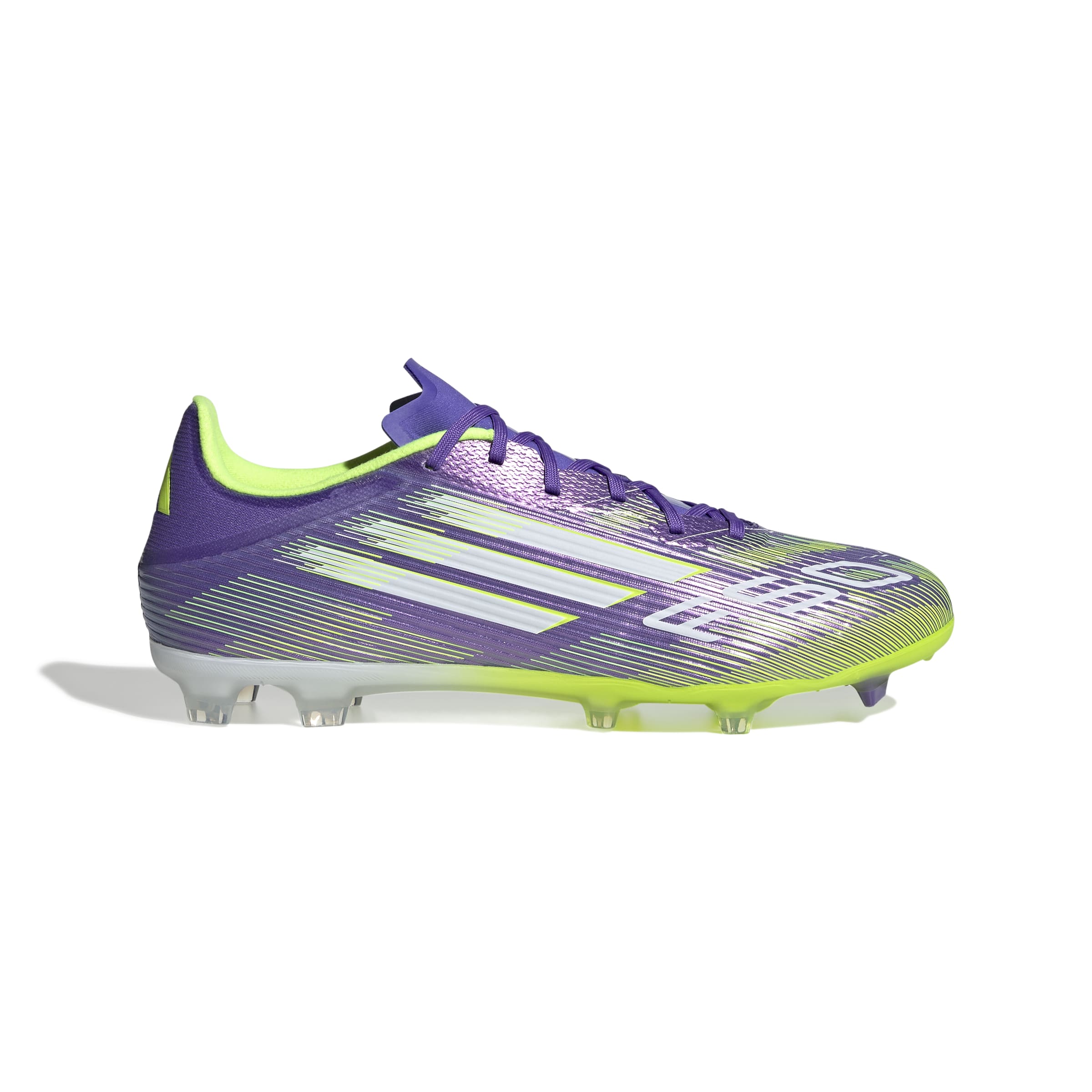 F50 LEAGUE Firm Ground Football Boots Purple Rush / Ftwr White / Lucid Lemon / 10 F50 LEAGUE Firm Ground Football Boots Purple Rush / Ftwr White / Lucid Lemon / 10