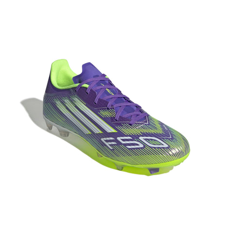 F50 LEAGUE Firm Ground Football Boots Purple Rush / Ftwr White / Lucid Lemon / 10 F50 LEAGUE Firm Ground Football Boots Purple Rush / Ftwr White / Lucid Lemon / 10