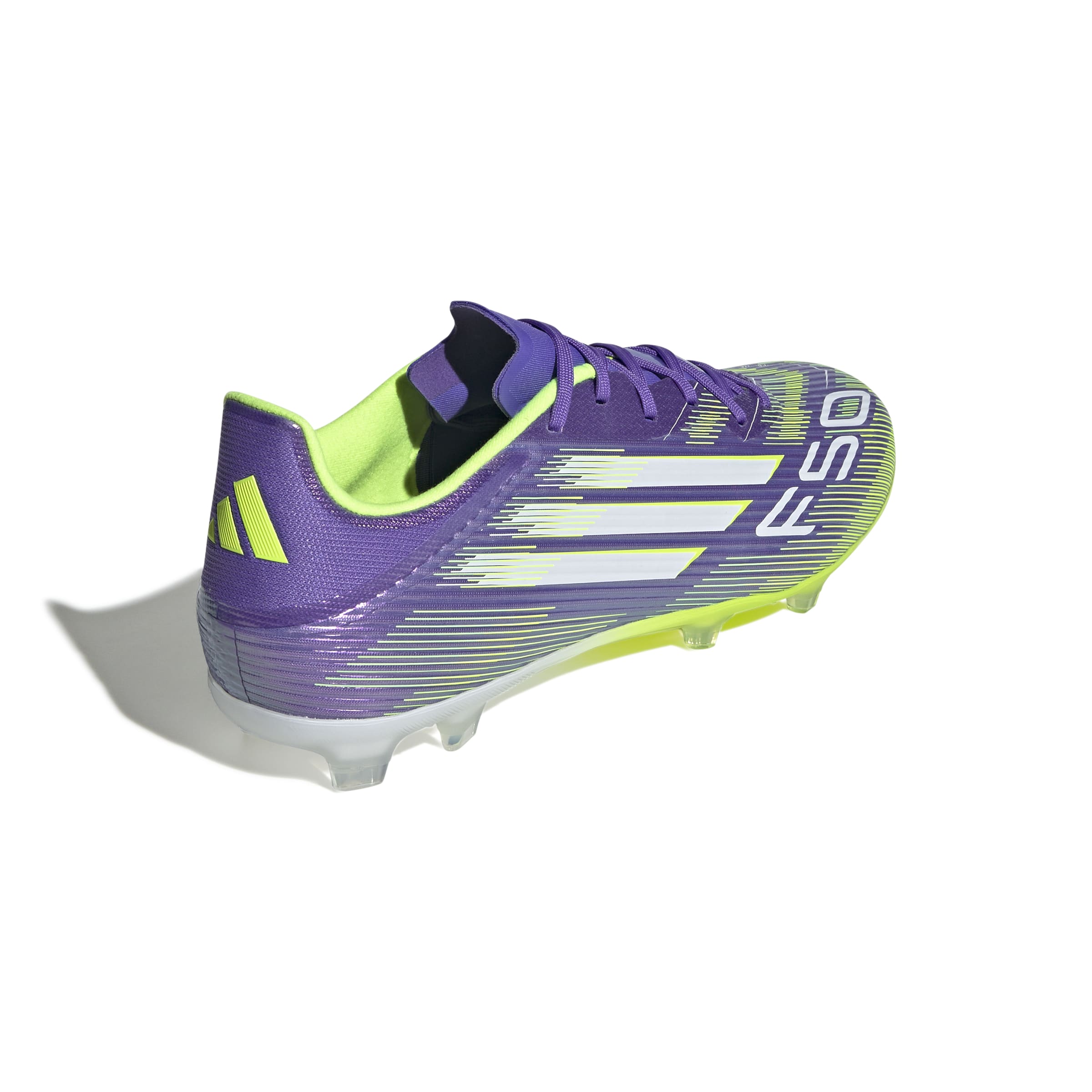 F50 LEAGUE Firm Ground Football Boots Purple Rush / Ftwr White / Lucid Lemon / 10 F50 LEAGUE Firm Ground Football Boots Purple Rush / Ftwr White / Lucid Lemon / 10