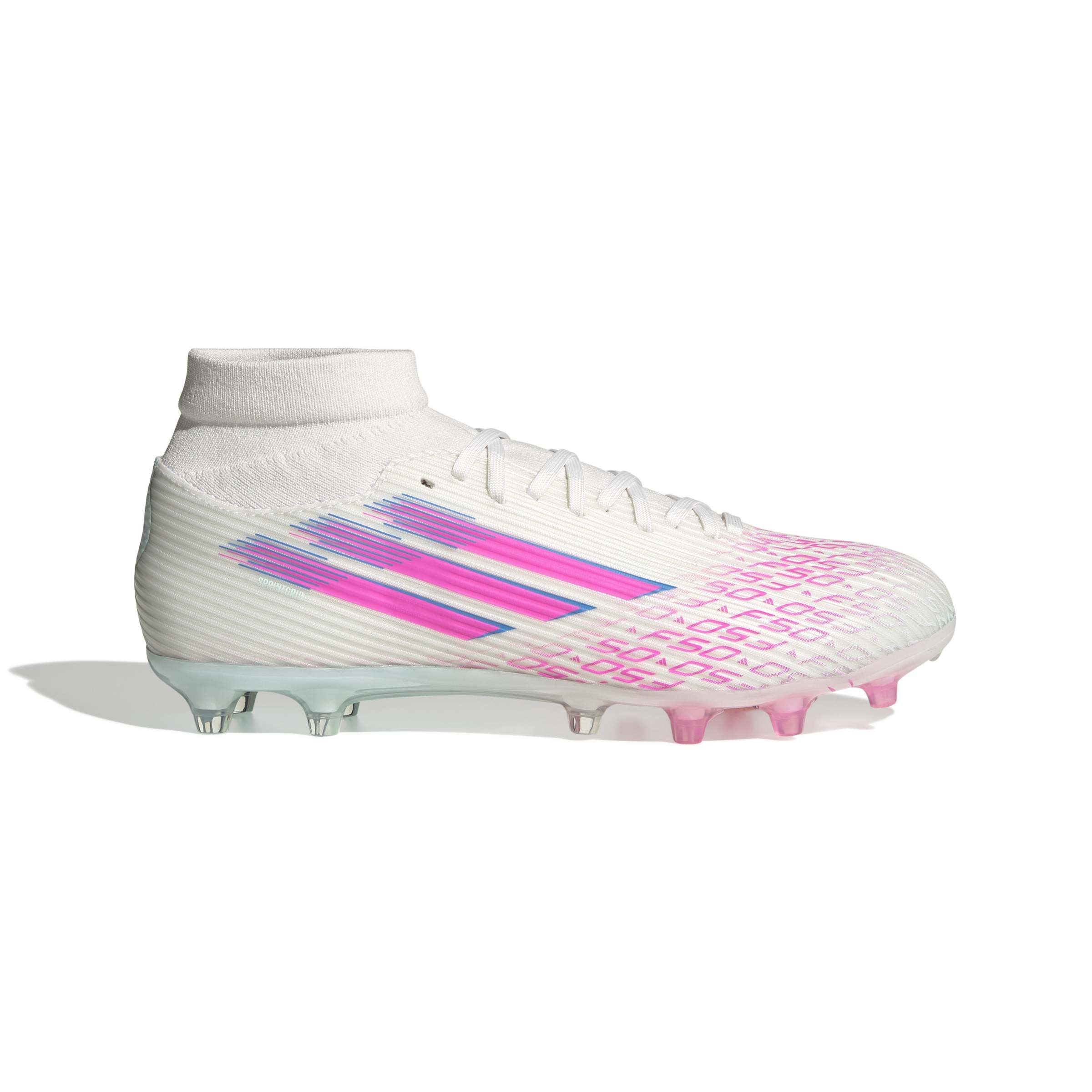 F50 SPARKFUSION LEAGUE Mid Firm Ground / Artificial Ground Football Boots W Ftwr White / Lucid Pink / Ftwr White / 10 F50 SPARKFUSION LEAGUE Mid Firm Ground / Artificial Ground Football Boots W Ftwr White / Lucid Pink / Ftwr White / 10