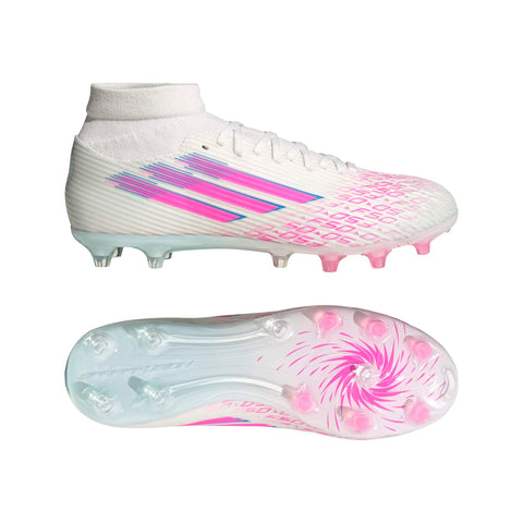 F50 SPARKFUSION LEAGUE Mid Firm Ground / Artificial Ground Football Boots W Ftwr White / Lucid Pink / Ftwr White / 10 F50 SPARKFUSION LEAGUE Mid Firm Ground / Artificial Ground Football Boots W Ftwr White / Lucid Pink / Ftwr White / 10