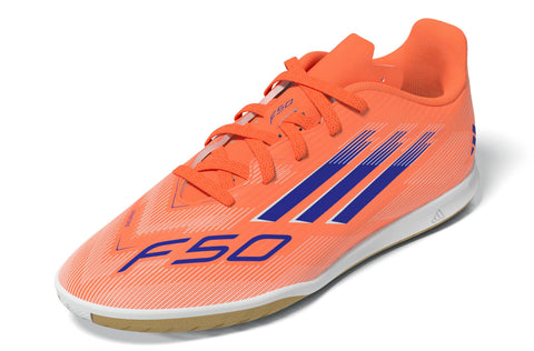 F50 CLUB Indoor Football Boots Kids Beam Orange / Lucid Blue / Ftwr White / 1 F50 CLUB Indoor Football Boots Kids Beam Orange / Lucid Blue / Ftwr White / 1