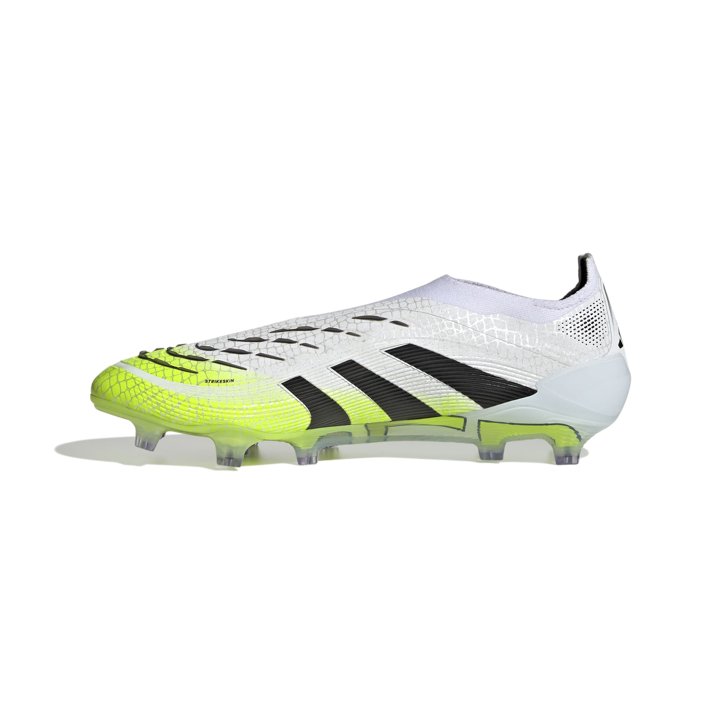 PREDATOR ELITE Laceless Firm Ground Football Boots Ftwr White / Core Black / Lucid Lemon / 12 PREDATOR ELITE Laceless Firm Ground Football Boots Ftwr White / Core Black / Lucid Lemon / 12