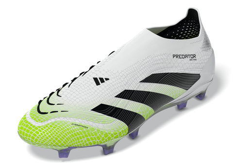 PREDATOR ELITE Laceless Firm Ground Football Boots Ftwr White / Core Black / Lucid Lemon / 12 PREDATOR ELITE Laceless Firm Ground Football Boots Ftwr White / Core Black / Lucid Lemon / 12