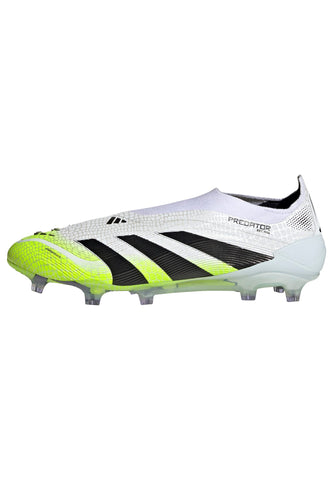 PREDATOR ELITE Laceless Firm Ground Football Boots Ftwr White / Core Black / Lucid Lemon / 12 PREDATOR ELITE Laceless Firm Ground Football Boots Ftwr White / Core Black / Lucid Lemon / 12