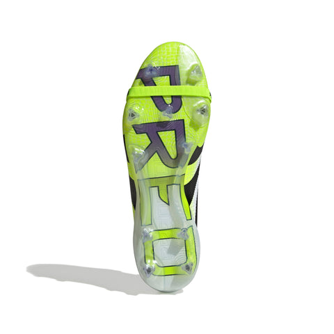 PREDATOR ELITE Fold-Over Tongue Firm Ground Football Boots Ftwr White / Core Black / Lucid Lemon / 10 PREDATOR ELITE Fold-Over Tongue Firm Ground Football Boots Ftwr White / Core Black / Lucid Lemon / 10