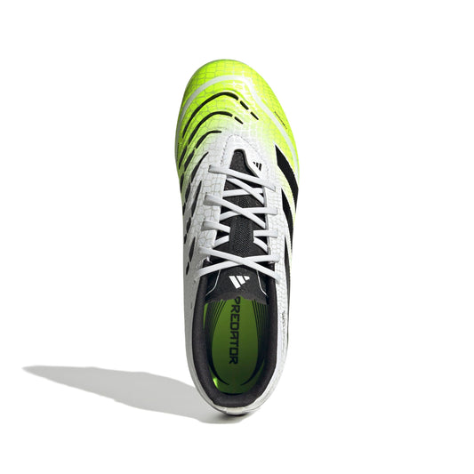PREDATOR ELITE Firm Ground Football Boots Kids Ftwr White / Core Black / Lucid Lemon / 4