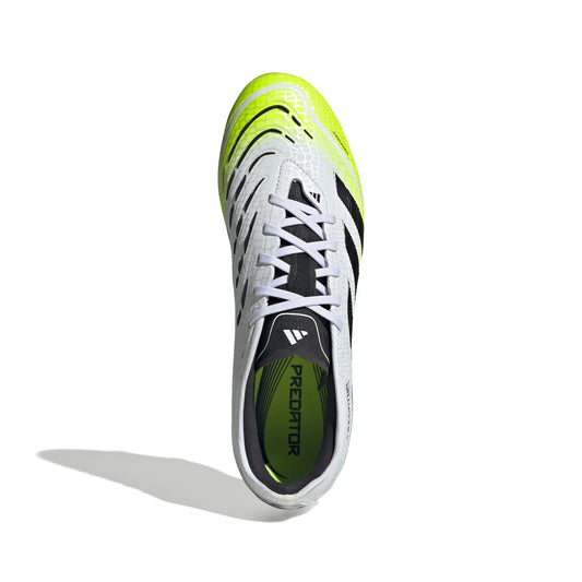 PREDATOR PRO Firm Ground Football Boots Ftwr White / Core Black / Lucid Lemon / 10