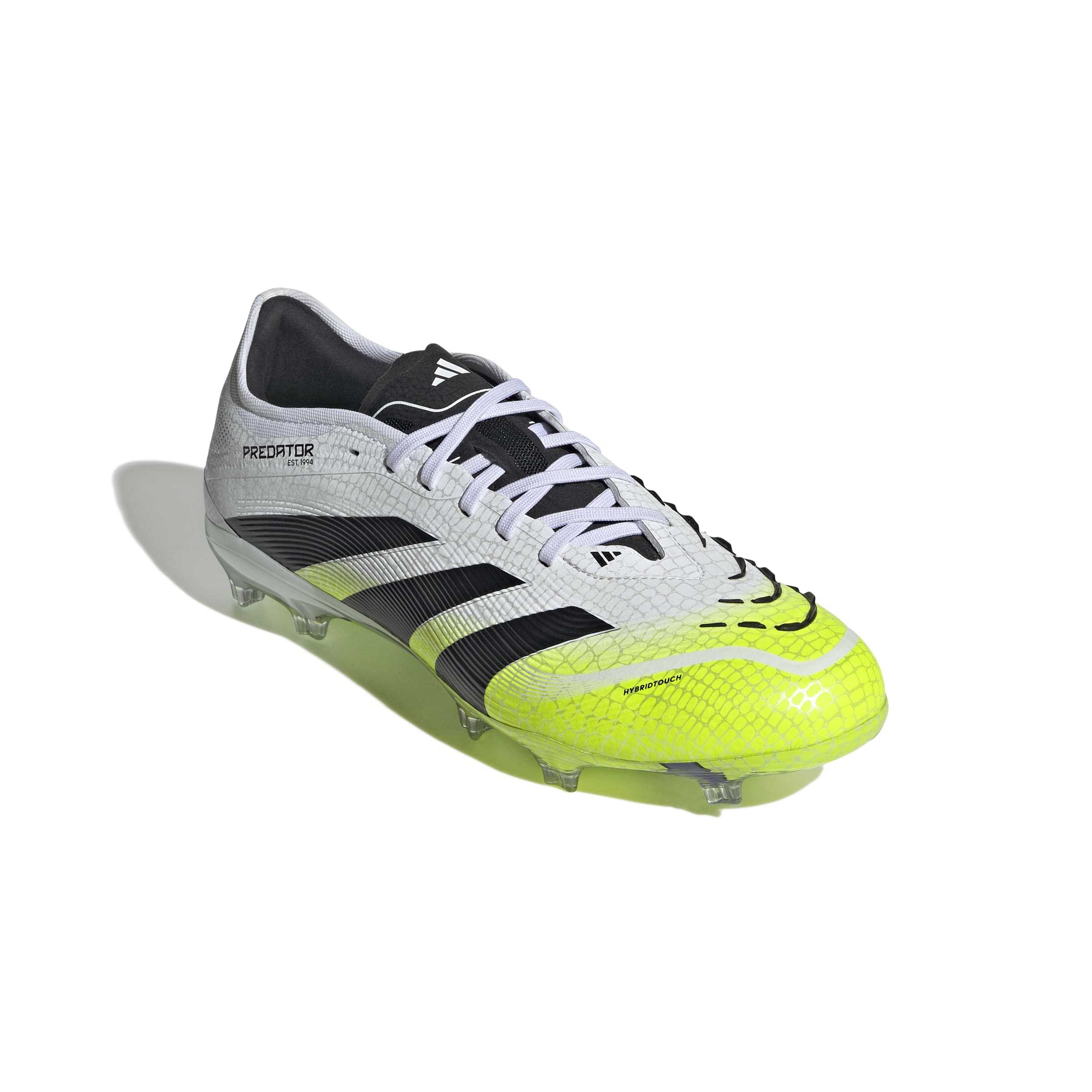 PREDATOR PRO Firm Ground Football Boots Ftwr White / Core Black / Lucid Lemon / 10 PREDATOR PRO Firm Ground Football Boots Ftwr White / Core Black / Lucid Lemon / 10