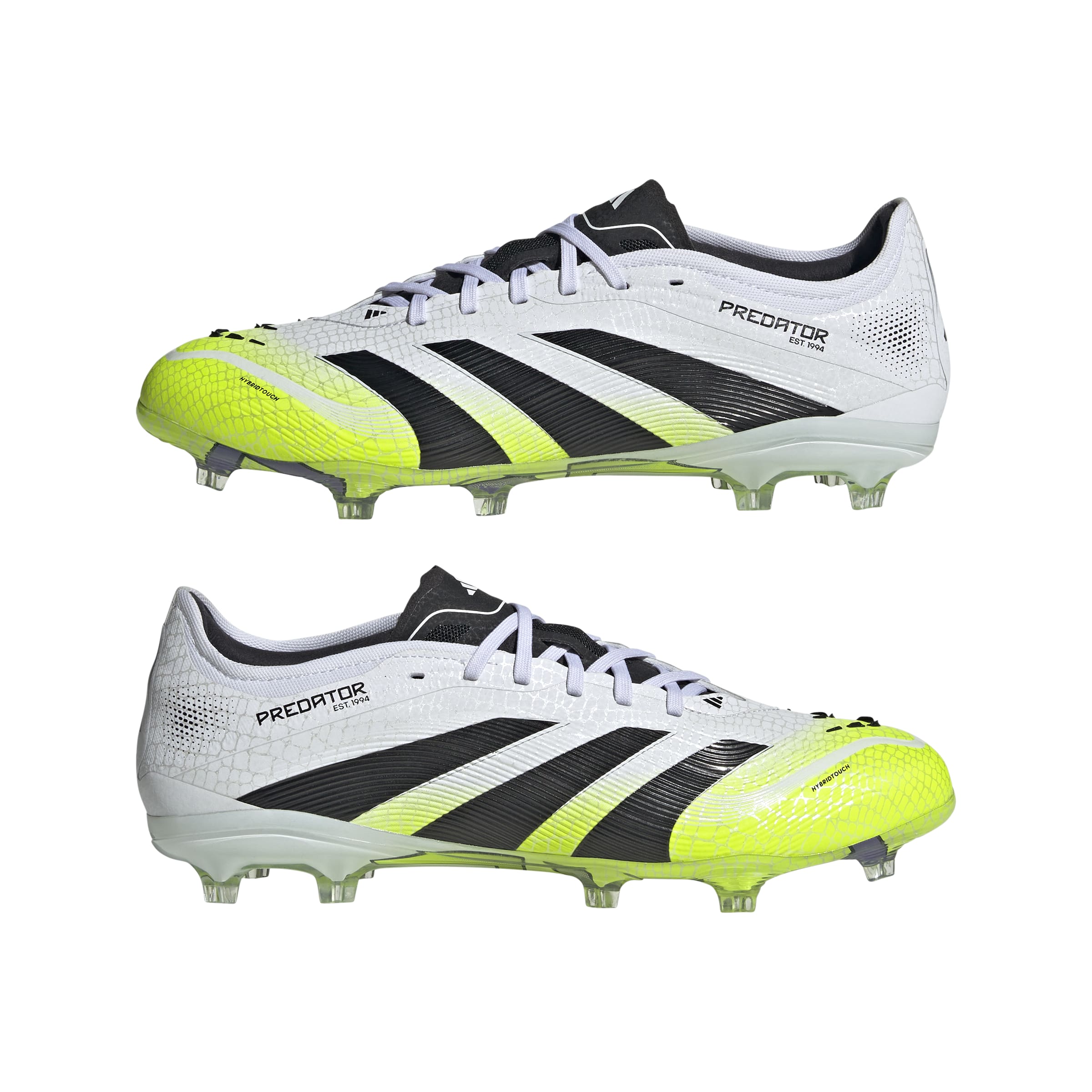 PREDATOR PRO Firm Ground Football Boots Ftwr White / Core Black / Lucid Lemon / 10 PREDATOR PRO Firm Ground Football Boots Ftwr White / Core Black / Lucid Lemon / 10