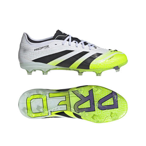 PREDATOR PRO Firm Ground Football Boots Ftwr White / Core Black / Lucid Lemon / 10 PREDATOR PRO Firm Ground Football Boots Ftwr White / Core Black / Lucid Lemon / 10