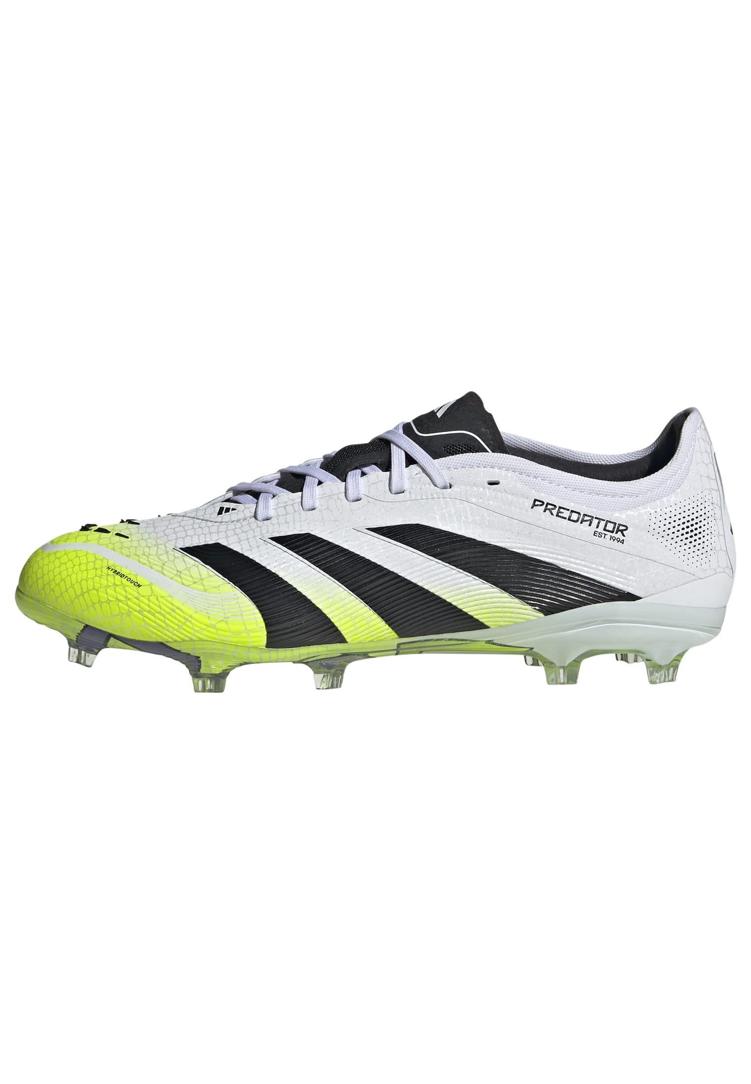 PREDATOR PRO Firm Ground Football Boots Ftwr White / Core Black / Lucid Lemon / 10 PREDATOR PRO Firm Ground Football Boots Ftwr White / Core Black / Lucid Lemon / 10