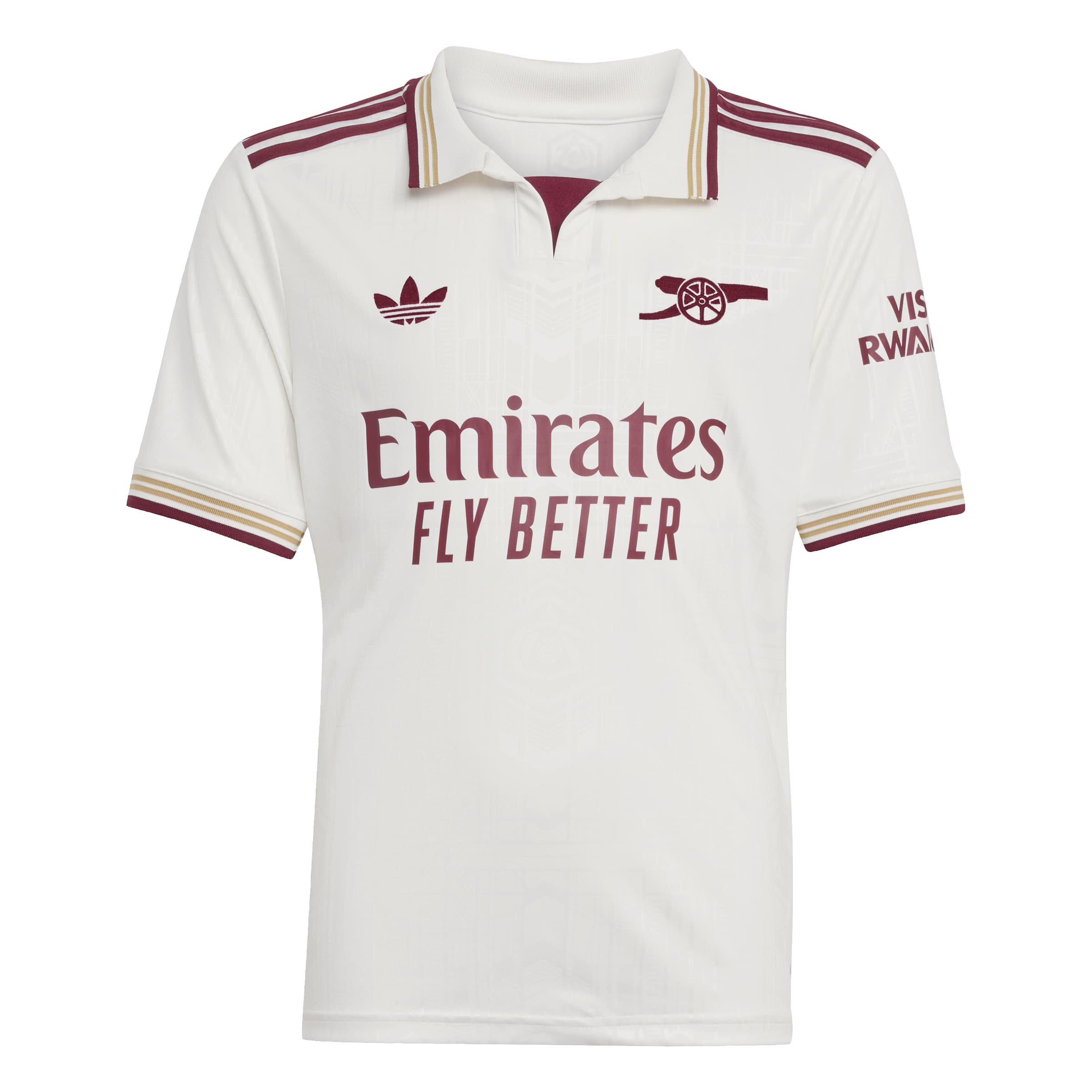 Arsenal FC 25/26 3rd Jersey Kids Cloud White / Team Coll Burgundy 2 / 1112 Arsenal FC 25/26 3rd Jersey Kids Cloud White / Team Coll Burgundy 2 / 1112