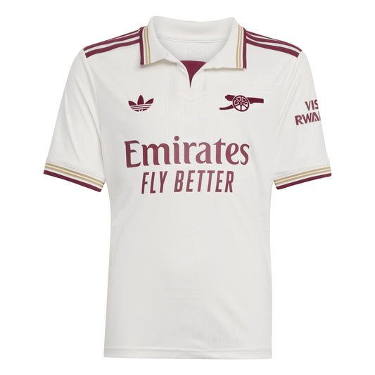 Arsenal FC 25/26 3rd Jersey Kids Cloud White / Team Coll Burgundy 2 / 1112