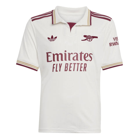 Arsenal FC 25/26 3rd Jersey Kids Cloud White / Team Coll Burgundy 2 / 1112 Arsenal FC 25/26 3rd Jersey Kids Cloud White / Team Coll Burgundy 2 / 1112