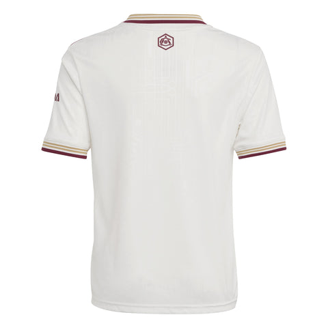 Arsenal FC 25/26 3rd Jersey Kids Cloud White / Team Coll Burgundy 2 / 1112 Arsenal FC 25/26 3rd Jersey Kids Cloud White / Team Coll Burgundy 2 / 1112