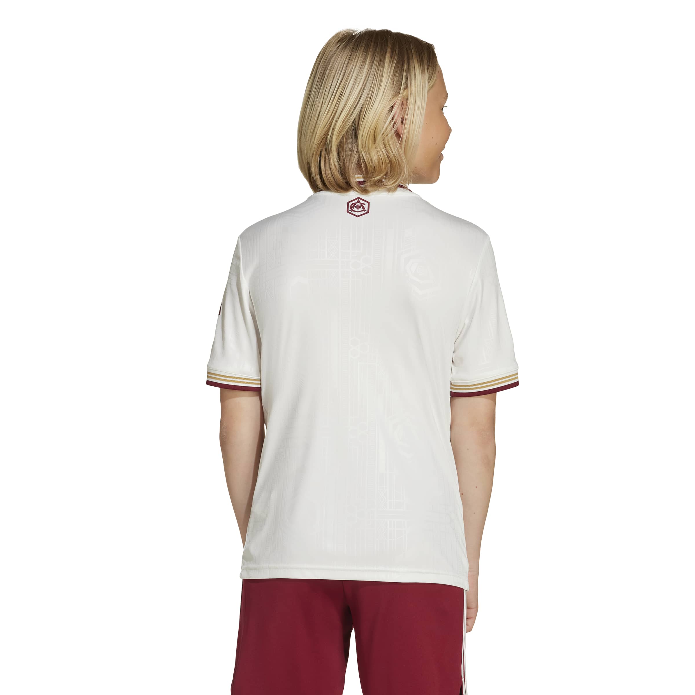 Arsenal FC 25/26 3rd Jersey Kids Cloud White / Team Coll Burgundy 2 / 1112 Arsenal FC 25/26 3rd Jersey Kids Cloud White / Team Coll Burgundy 2 / 1112