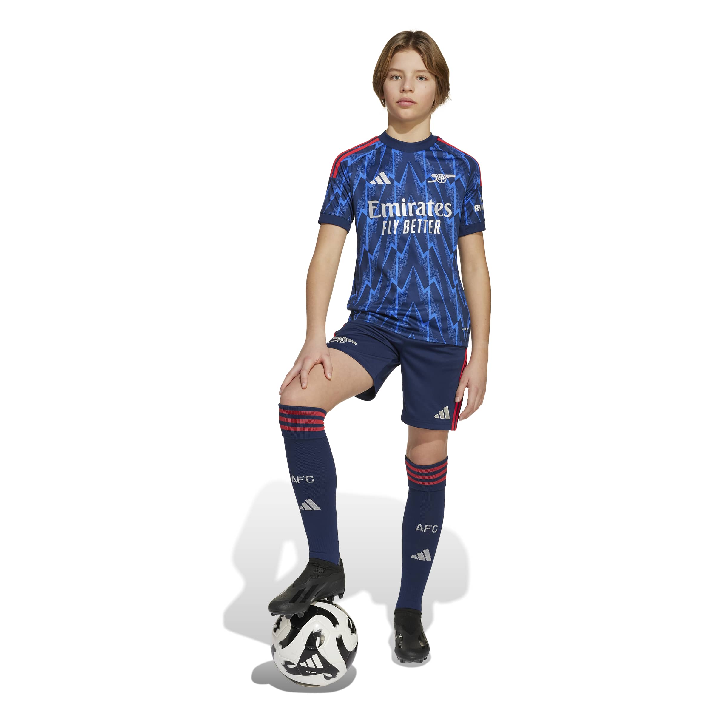 Arsenal FC 25/26 Away Jersey Kids Night Indigo / Grey Two / 1112 Arsenal FC 25/26 Away Jersey Kids Night Indigo / Grey Two / 1112