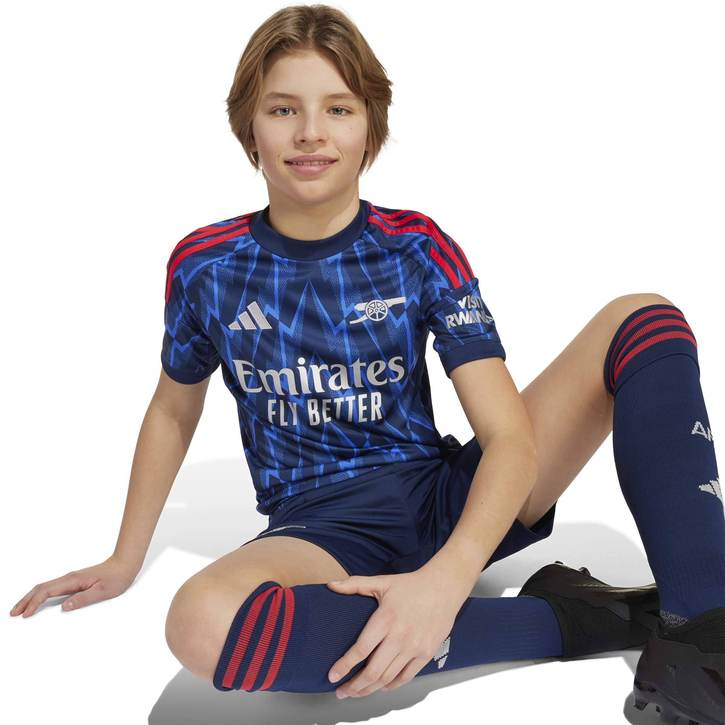 Arsenal FC 25/26 Away Jersey Kids Night Indigo / Grey Two / 1112 Arsenal FC 25/26 Away Jersey Kids Night Indigo / Grey Two / 1112