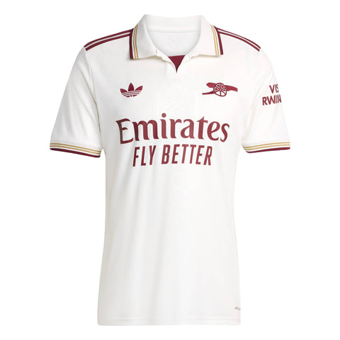 Arsenal FC 25/26 3rd Jersey Cloud White / Team Coll Burgundy 2 / 2XL Arsenal FC 25/26 3rd Jersey Cloud White / Team Coll Burgundy 2 / 2XL