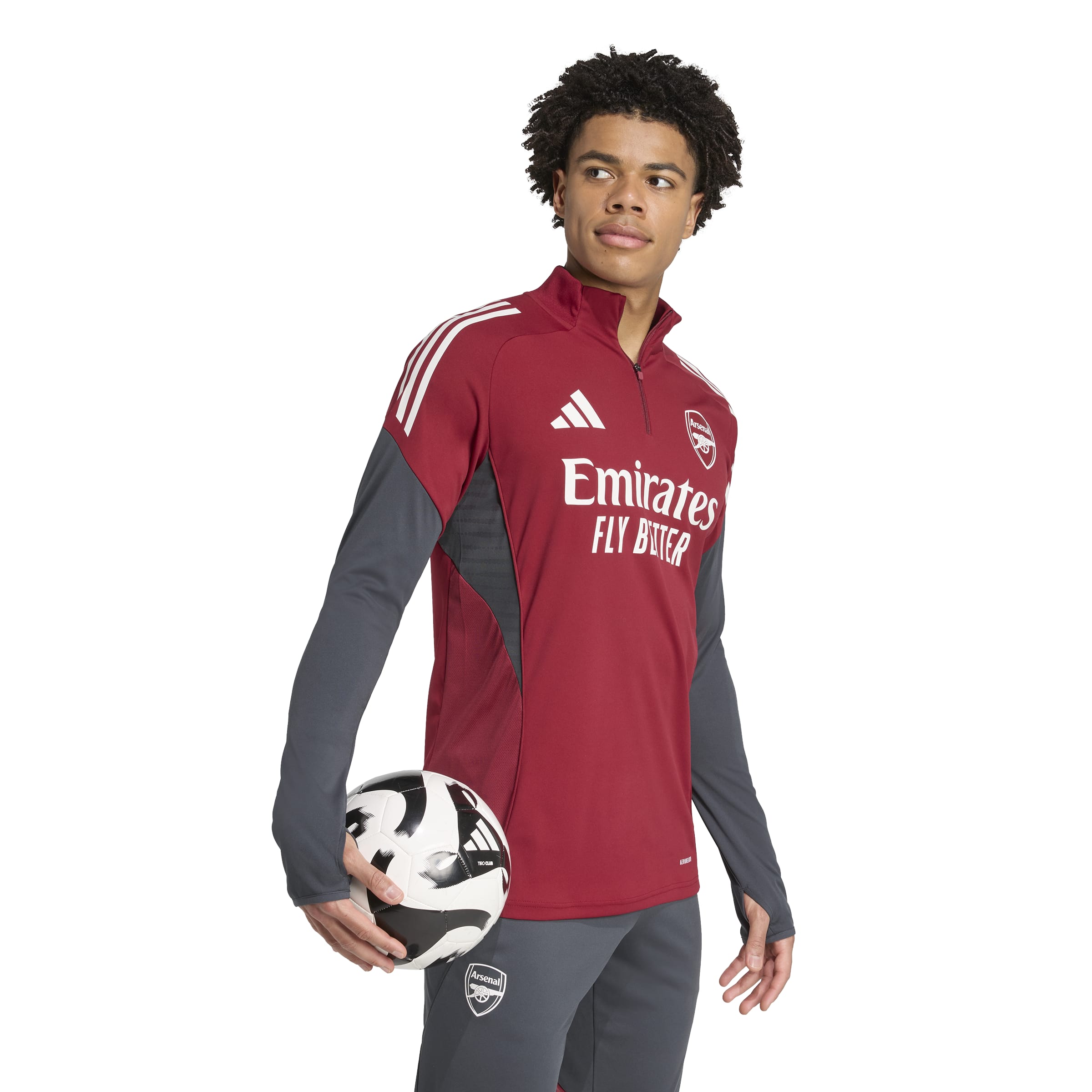 Arsenal FC 25/26 Tiro 25 European Training Top Team Coll Burgundy 2 / Dark Grey / L Arsenal FC 25/26 Tiro 25 European Training Top Team Coll Burgundy 2 / Dark Grey / L