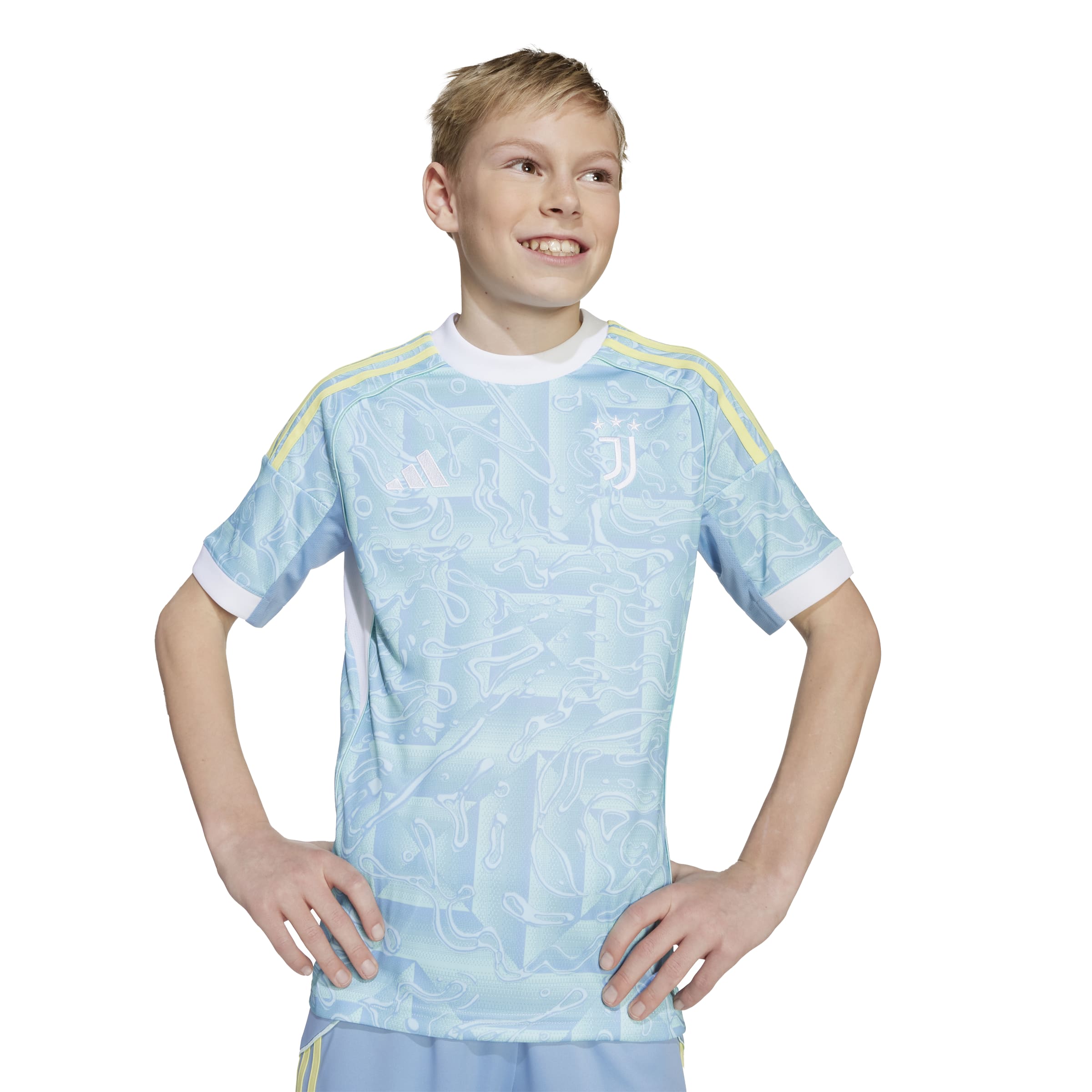 JUVENTUS 25/26 AWAY JERSEY KIDS Ash Blue / 1112 JUVENTUS 25/26 AWAY JERSEY KIDS Ash Blue / 1112