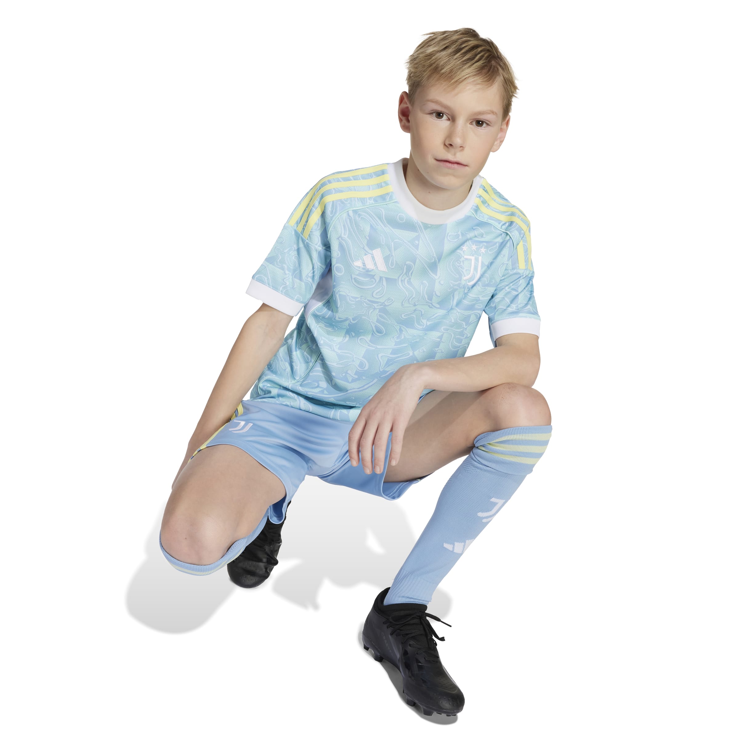 JUVENTUS 25/26 AWAY JERSEY KIDS Ash Blue / 1112 JUVENTUS 25/26 AWAY JERSEY KIDS Ash Blue / 1112