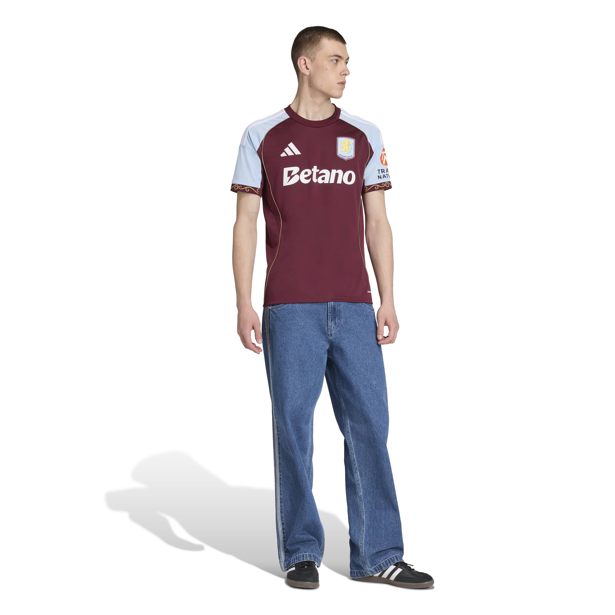 ASTON VILLA 25/26 HOME JERSEY Maroon / Glow Blue / L ASTON VILLA 25/26 HOME JERSEY Maroon / Glow Blue / L