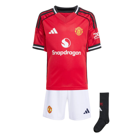 Manchester United 25/26 Home Kids Set Mufc Red / 1824