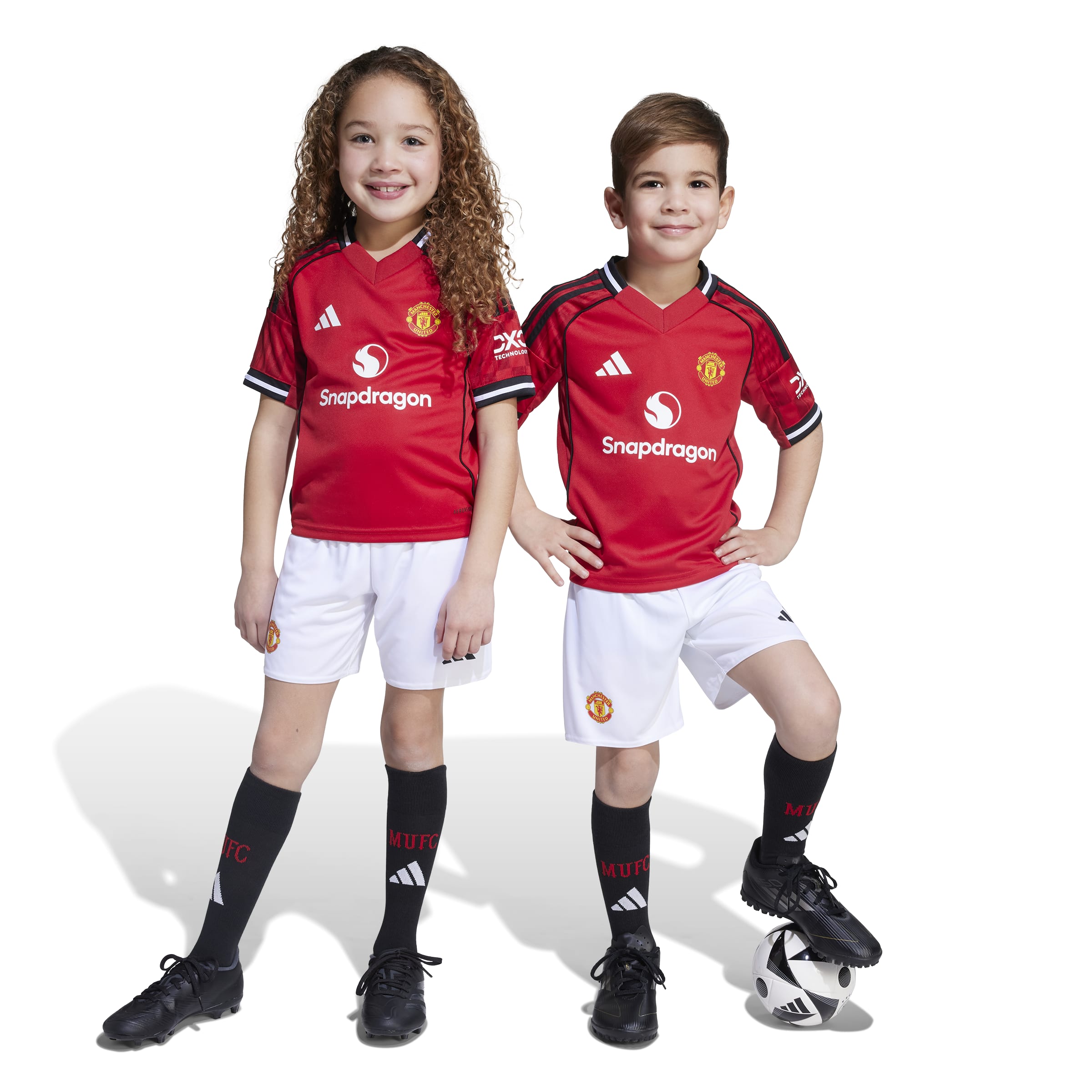 Manchester United 25/26 Home Kids Set Mufc Red / 1824 Manchester United 25/26 Home Kids Set Mufc Red / 1824