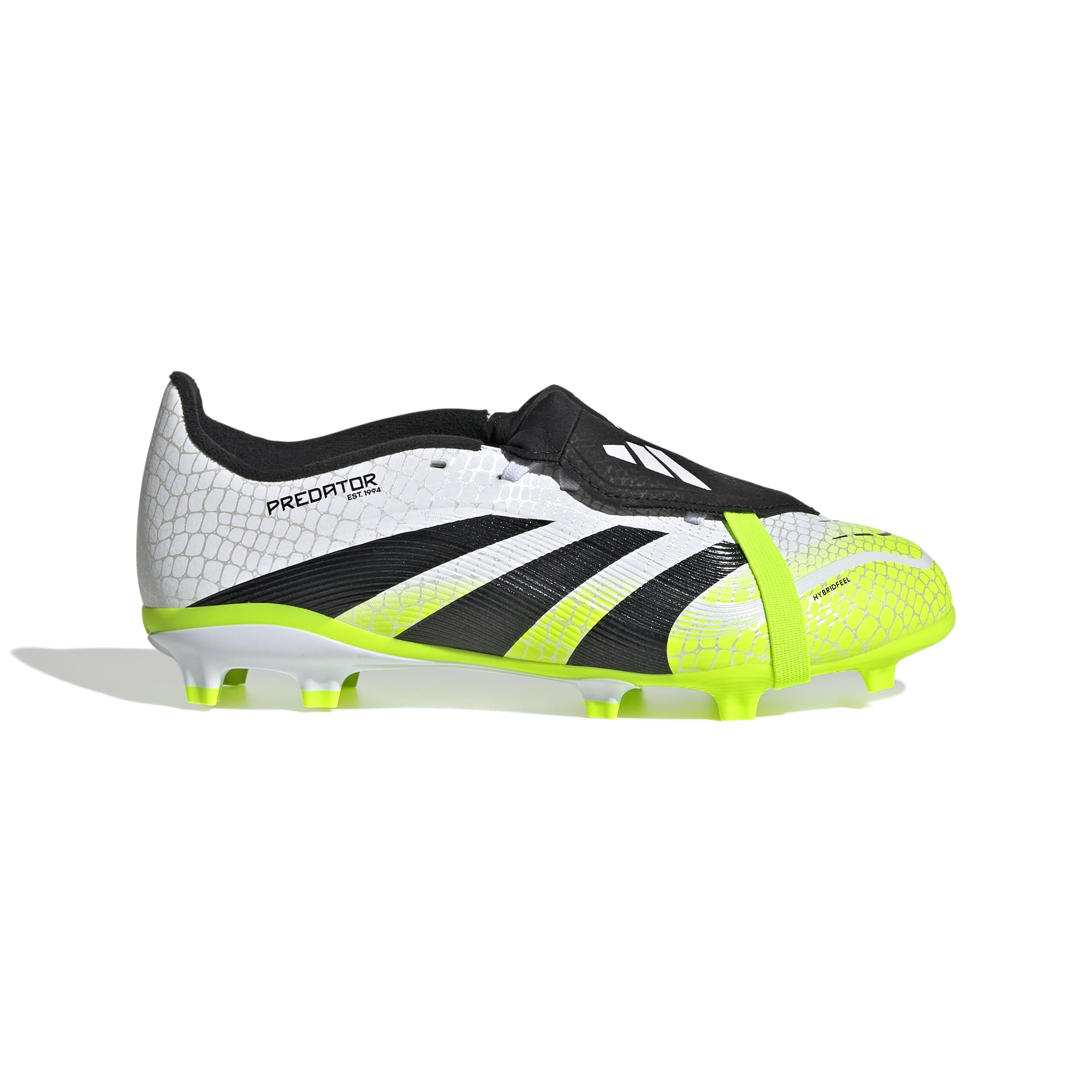 PREDATOR LEAGUE Fold-Over Tongue Firm Ground/Multi Ground Football Boots Kids Ftwr White / Core Black / Lucid Lemon / 3 PREDATOR LEAGUE Fold-Over Tongue Firm Ground/Multi Ground Football Boots Kids Ftwr White / Core Black / Lucid Lemon / 3