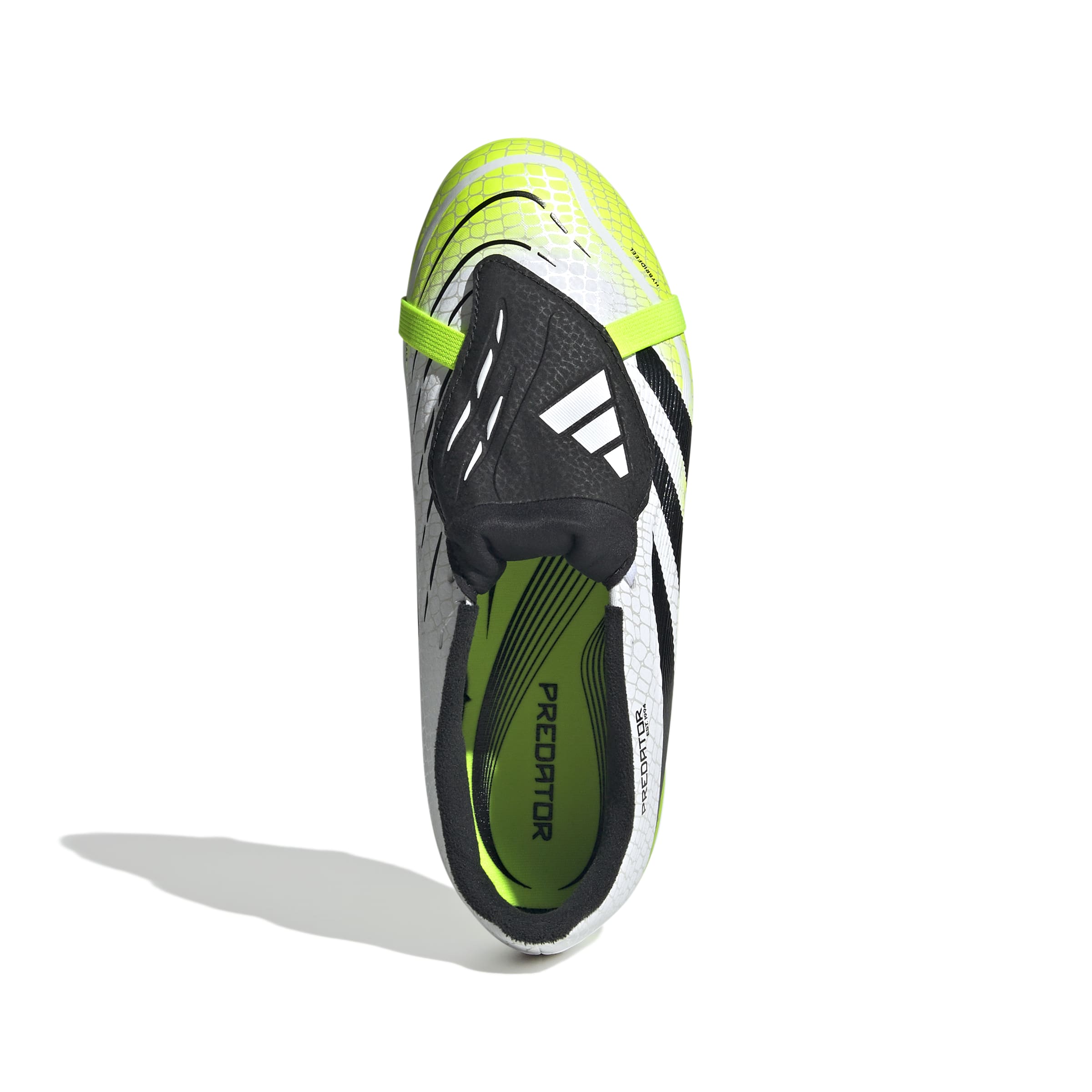 PREDATOR LEAGUE Fold-Over Tongue Firm Ground/Multi Ground Football Boots Kids Ftwr White / Core Black / Lucid Lemon / 3 PREDATOR LEAGUE Fold-Over Tongue Firm Ground/Multi Ground Football Boots Kids Ftwr White / Core Black / Lucid Lemon / 3
