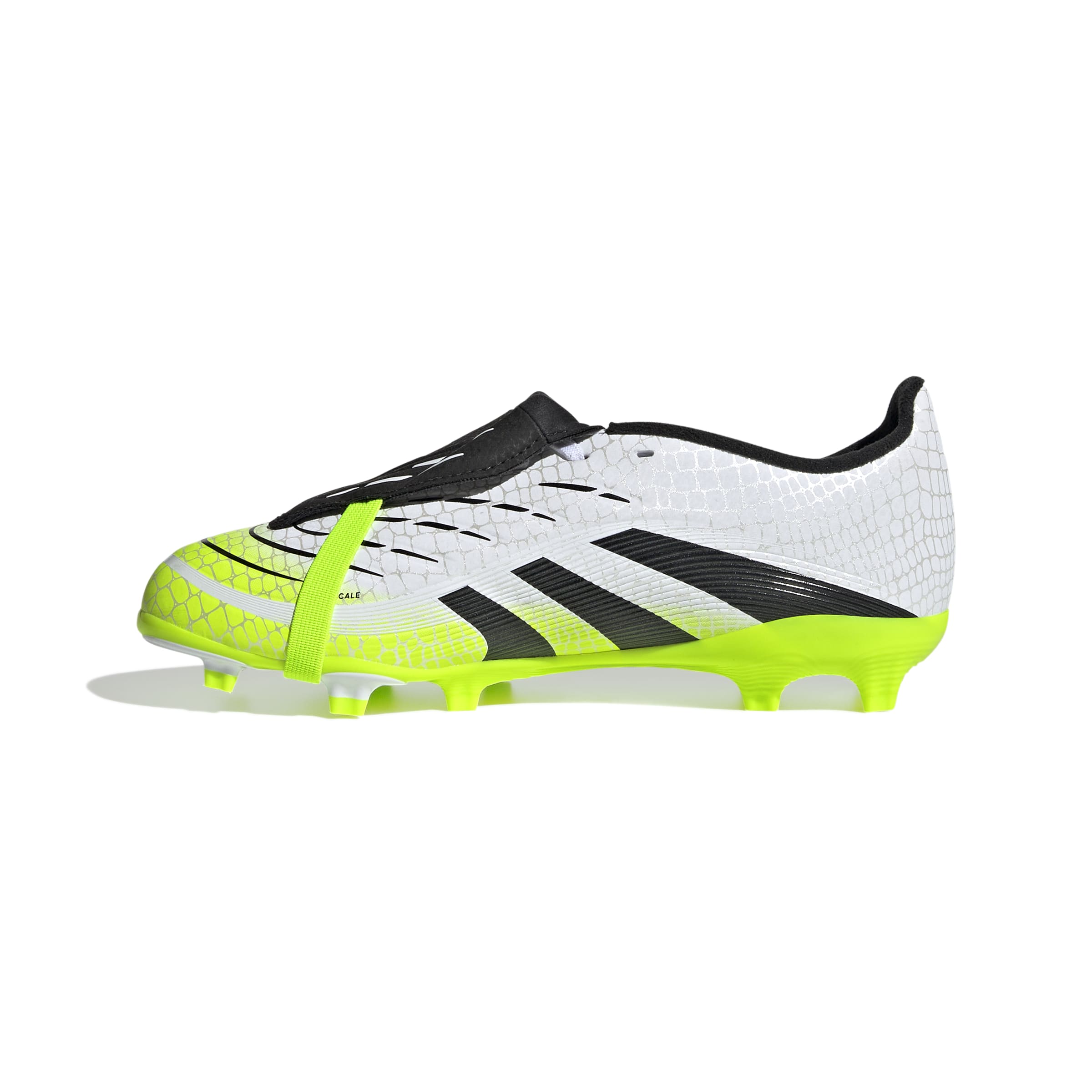 PREDATOR LEAGUE Fold-Over Tongue Firm Ground/Multi Ground Football Boots Kids Ftwr White / Core Black / Lucid Lemon / 3 PREDATOR LEAGUE Fold-Over Tongue Firm Ground/Multi Ground Football Boots Kids Ftwr White / Core Black / Lucid Lemon / 3