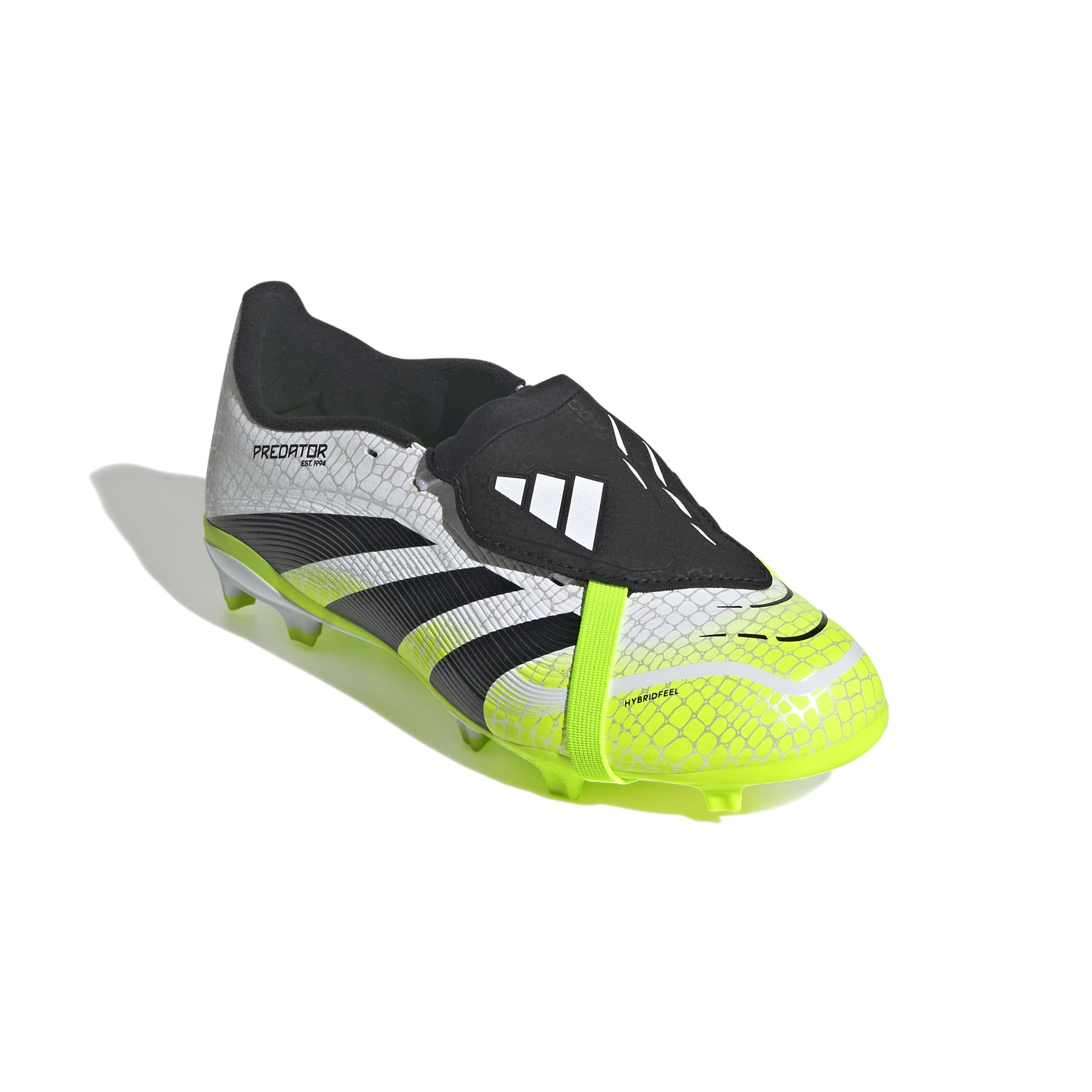 PREDATOR LEAGUE Fold-Over Tongue Firm Ground/Multi Ground Football Boots Kids Ftwr White / Core Black / Lucid Lemon / 3 PREDATOR LEAGUE Fold-Over Tongue Firm Ground/Multi Ground Football Boots Kids Ftwr White / Core Black / Lucid Lemon / 3