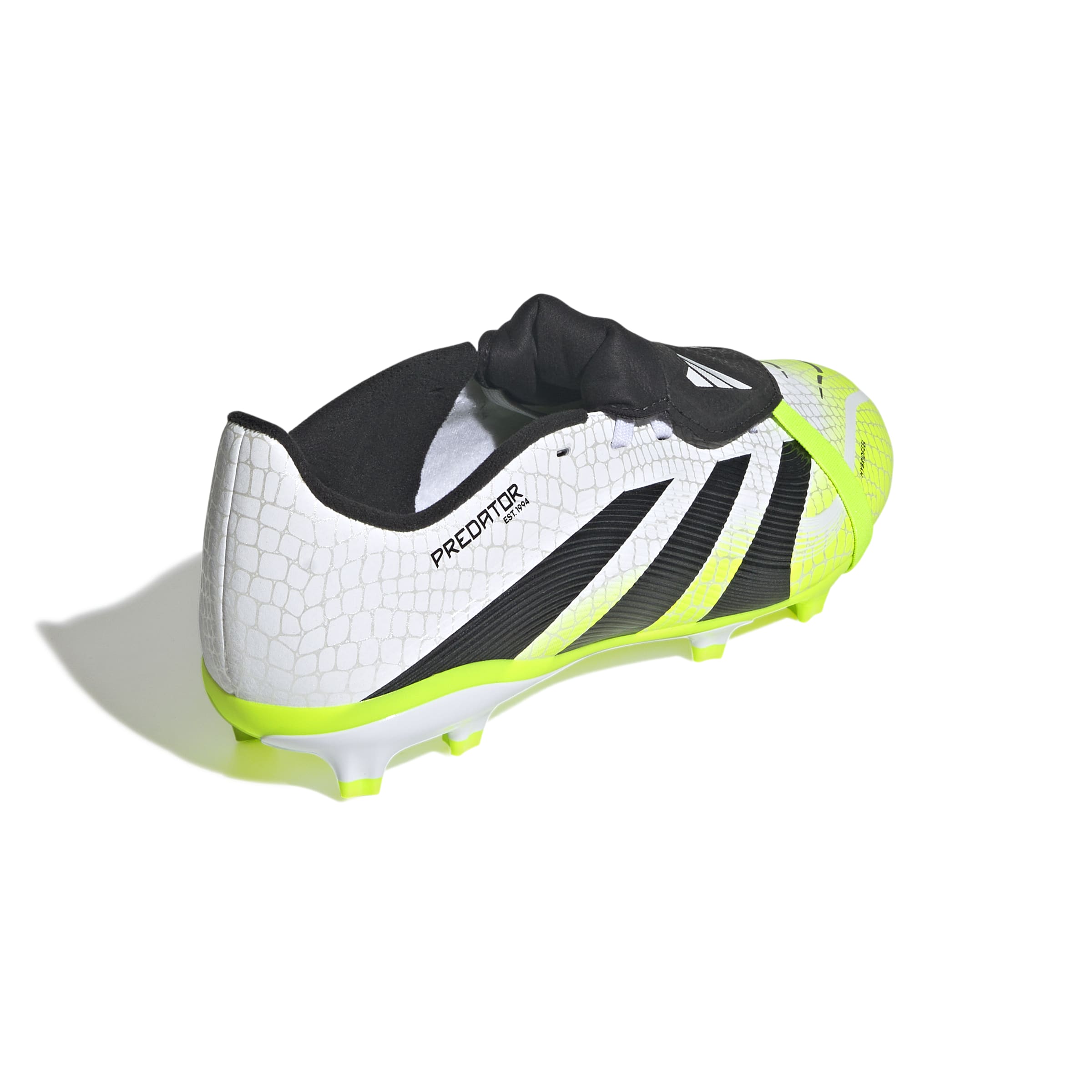 PREDATOR LEAGUE Fold-Over Tongue Firm Ground/Multi Ground Football Boots Kids Ftwr White / Core Black / Lucid Lemon / 3 PREDATOR LEAGUE Fold-Over Tongue Firm Ground/Multi Ground Football Boots Kids Ftwr White / Core Black / Lucid Lemon / 3