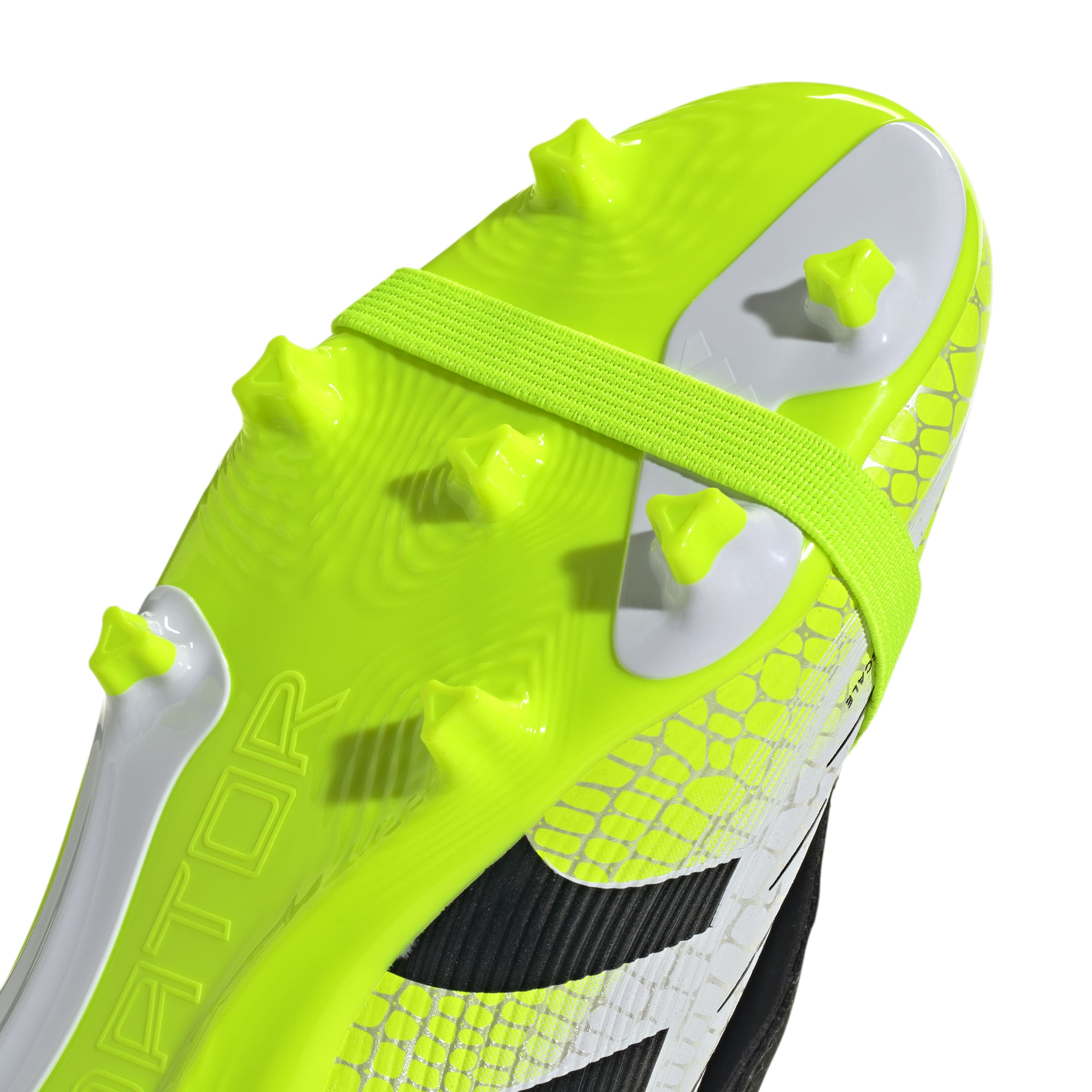 PREDATOR LEAGUE Fold-Over Tongue Firm Ground/Multi Ground Football Boots Kids Ftwr White / Core Black / Lucid Lemon / 3 PREDATOR LEAGUE Fold-Over Tongue Firm Ground/Multi Ground Football Boots Kids Ftwr White / Core Black / Lucid Lemon / 3
