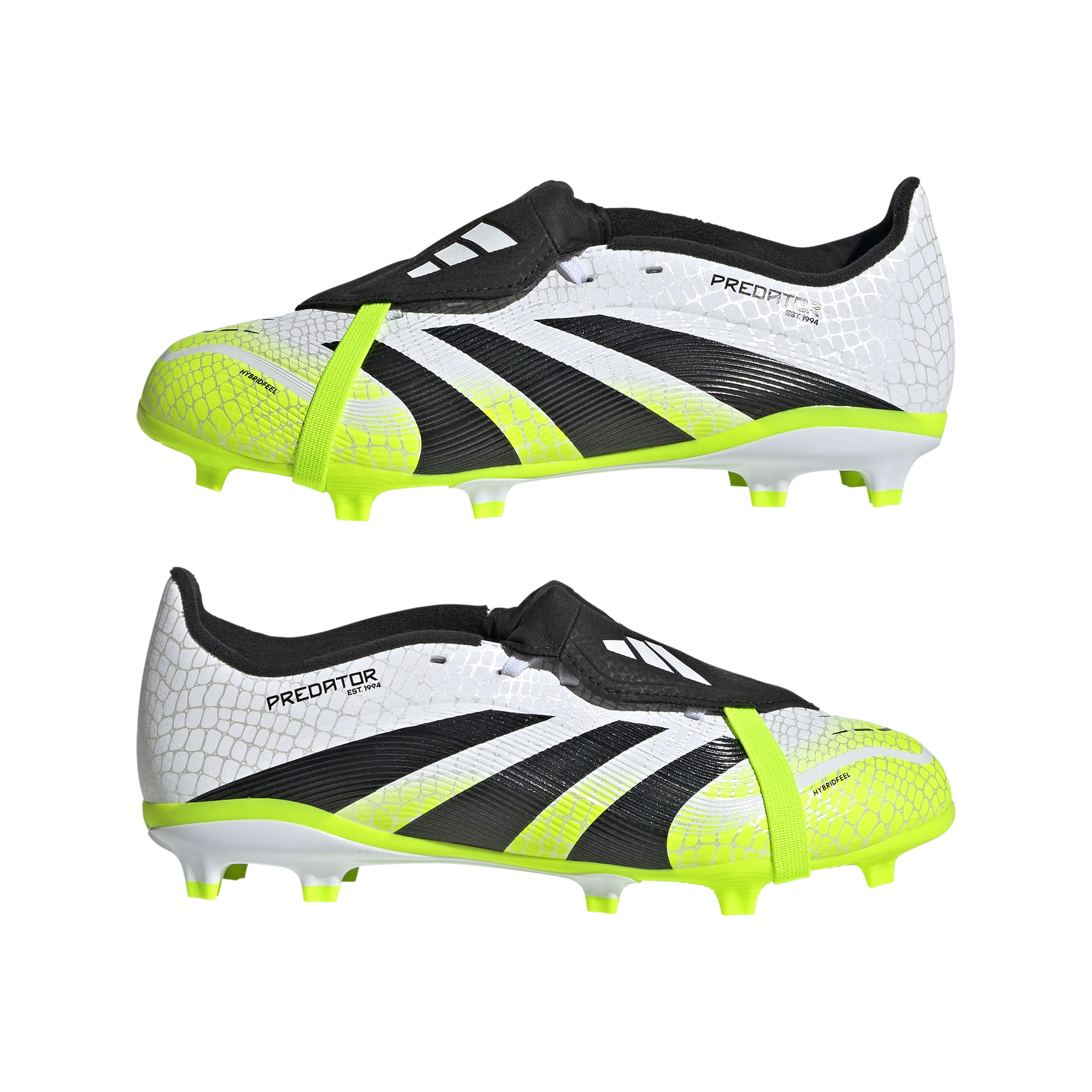 PREDATOR LEAGUE Fold-Over Tongue Firm Ground/Multi Ground Football Boots Kids Ftwr White / Core Black / Lucid Lemon / 3 PREDATOR LEAGUE Fold-Over Tongue Firm Ground/Multi Ground Football Boots Kids Ftwr White / Core Black / Lucid Lemon / 3