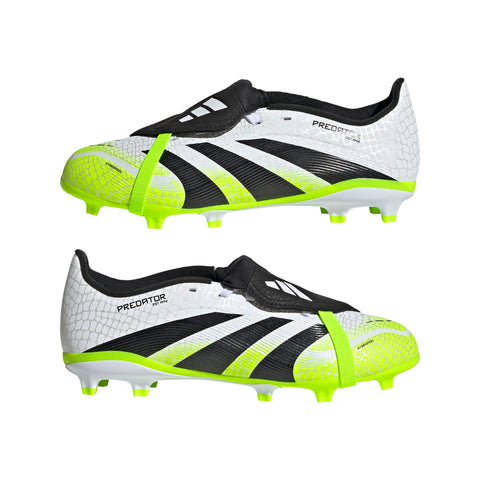 PREDATOR LEAGUE Fold-Over Tongue Firm Ground/Multi Ground Football Boots Kids Ftwr White / Core Black / Lucid Lemon / 3 PREDATOR LEAGUE Fold-Over Tongue Firm Ground/Multi Ground Football Boots Kids Ftwr White / Core Black / Lucid Lemon / 3