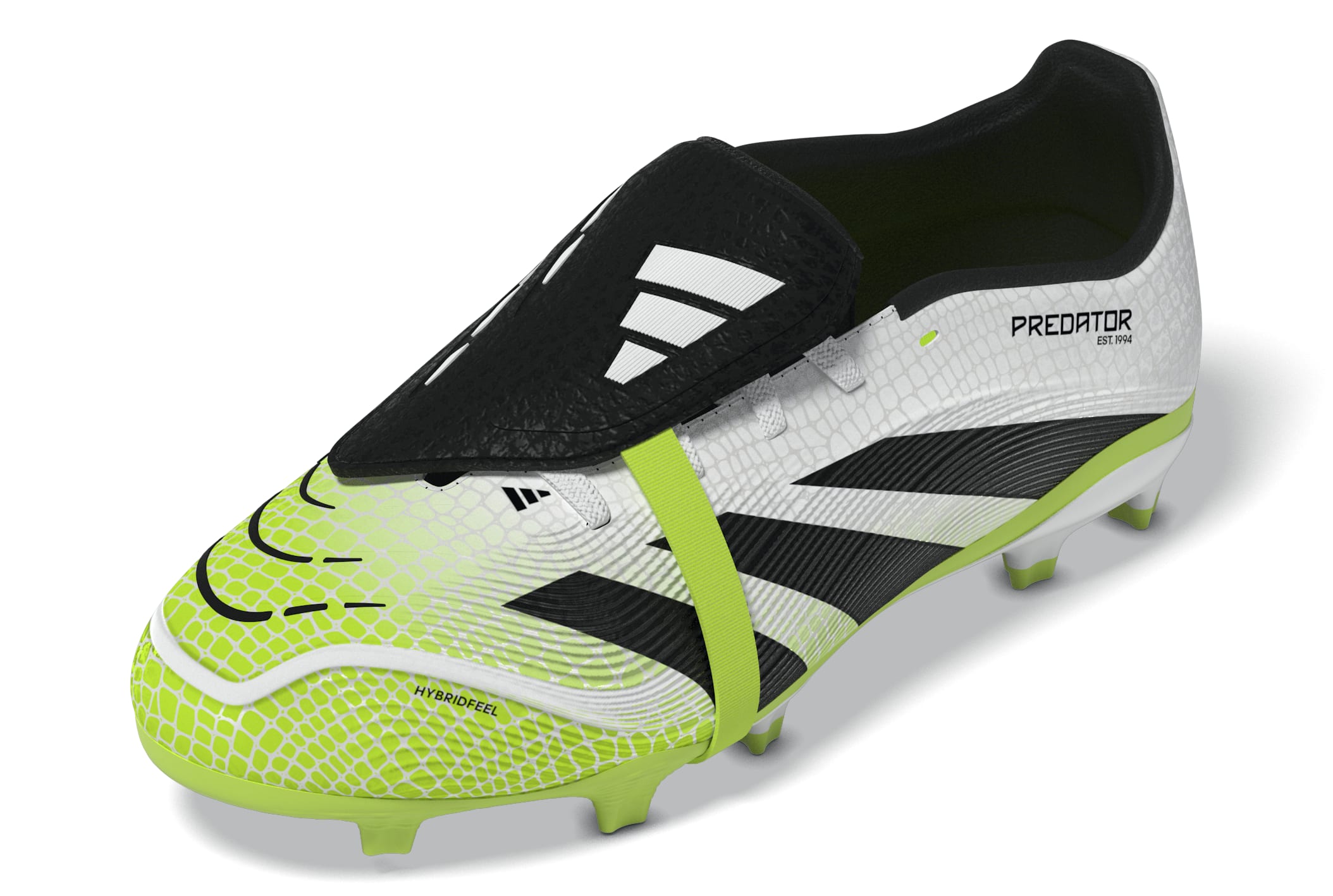 PREDATOR LEAGUE Fold-Over Tongue Firm Ground/Multi Ground Football Boots Kids Ftwr White / Core Black / Lucid Lemon / 3 PREDATOR LEAGUE Fold-Over Tongue Firm Ground/Multi Ground Football Boots Kids Ftwr White / Core Black / Lucid Lemon / 3