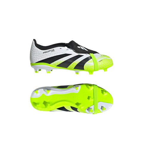 PREDATOR LEAGUE Fold-Over Tongue Firm Ground/Multi Ground Football Boots Kids Ftwr White / Core Black / Lucid Lemon / 3 PREDATOR LEAGUE Fold-Over Tongue Firm Ground/Multi Ground Football Boots Kids Ftwr White / Core Black / Lucid Lemon / 3