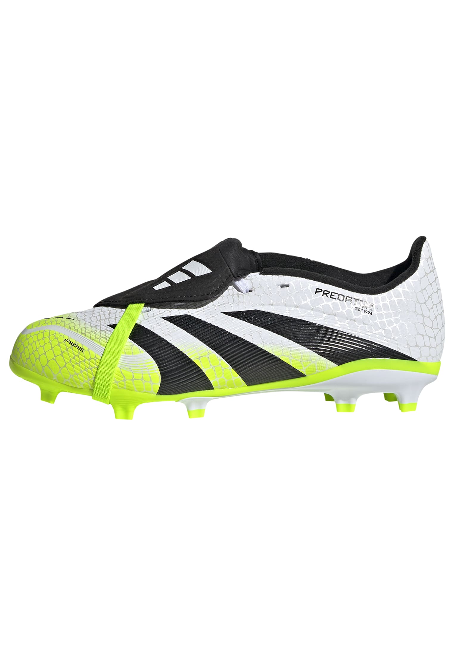 PREDATOR LEAGUE Fold-Over Tongue Firm Ground/Multi Ground Football Boots Kids Ftwr White / Core Black / Lucid Lemon / 3 PREDATOR LEAGUE Fold-Over Tongue Firm Ground/Multi Ground Football Boots Kids Ftwr White / Core Black / Lucid Lemon / 3