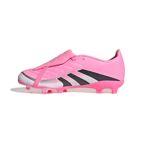 PREDATOR LEAGUE Fold-Over Tongue Firm Ground/Multi Ground Football Boots Kids Beam Pink / Core Black / Ftwr White / 3 PREDATOR LEAGUE Fold-Over Tongue Firm Ground/Multi Ground Football Boots Kids Beam Pink / Core Black / Ftwr White / 3
