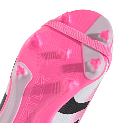 PREDATOR LEAGUE Fold-Over Tongue Firm Ground/Multi Ground Football Boots Kids Beam Pink / Core Black / Ftwr White / 3 PREDATOR LEAGUE Fold-Over Tongue Firm Ground/Multi Ground Football Boots Kids Beam Pink / Core Black / Ftwr White / 3